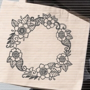 Blumenkranz Plotterdatei SVG DXF 