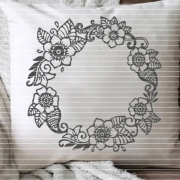 Blumenkranz Plotterdatei SVG DXF 