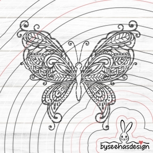 Ornament Schmetterling Plotterdatei SVG DXF