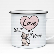 Chihuahua mit Herz Plotterdatei SVG DXF 