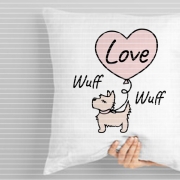 Terrier mit Herz Plotterdatei SVG DXF 