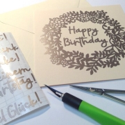 Kranz mit Text Plotterdatei SVG DXF