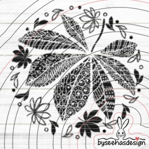 Blätter Deco Plotterdatei SVG DXF FCM