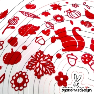 Herbst Deko Plotterdatei SVG DXF FCM