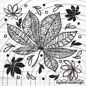 Herbstblätter Plotterdatei SVG DXF FCM