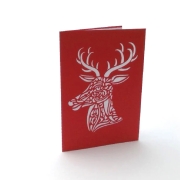 Karte Hirsch B6 Plotterdatei SVG DXF