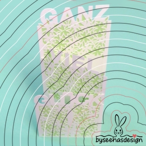 Karte Glück Plotterdatei SVG DXF