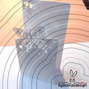 Karte Schmetterlinge Plotterdatei SVG DXF