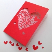 Karte Enjoy mit Kuvert Plotterdatei SVG DXF