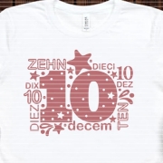 Zehn Plotterdatei SVG DXF