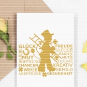 Kaminfeger mit Text Plotterdatei SVG DXF FCM