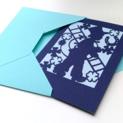 Karte Kaminfeger mit Kuvert Plotterdatei SVG DXF