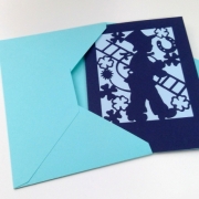 Karte Kaminfeger mit Kuvert Plotterdatei SVG DXF