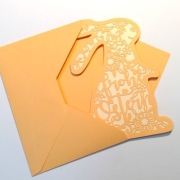 Karte Osterhase mit Kuvert Plotterdatei SVG DXF