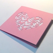 Karte Herz mit Herzen Plotterdatei SVG DXF