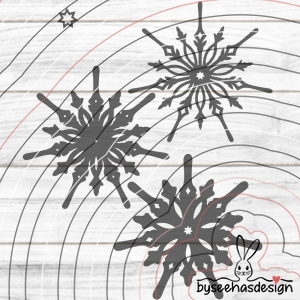 Deko Stern 1 Lagen 3-5 Plotterdatei SVG DXF