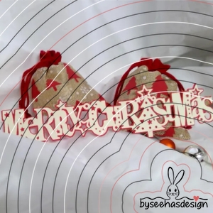 Merry Christmas Band Plotterdatei SVG DXF 