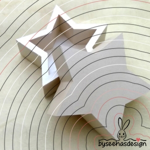 Stern Schachtel Plotterdatei SVG DXF