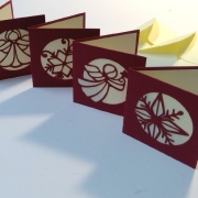 4 Karten Engel Sterne Plotterdatei SVG DXF 