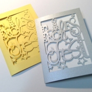 Weihnachtskarte Frohes Fest Plotterdatei SVG DXF FCM