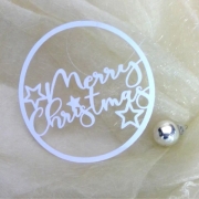 Merry Christmas Kreis Plotterdatei SVG DXF