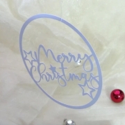 Merry Christmas Kreis Plotterdatei SVG DXF