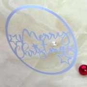 Merry Christmas Kreis Plotterdatei SVG DXF
