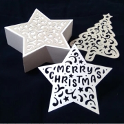 Sterne Tannenbaum Plotterdatei SVG DXF 