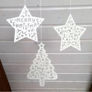 Sterne Tannenbaum Plotterdatei SVG DXF 