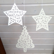 Sterne Tannenbaum Plotterdatei SVG DXF FCM