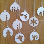 Weihnachtsbaum Kugeln Plotterdatei SVG DXF 