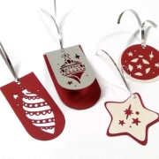 Weihnachtsgeschenk-Anhänger Plotterdatei SVG DXF