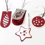 Weihnachtsgeschenk-Anhänger Plotterdatei SVG DXF