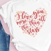 I love You more than stars Plotterdatei SVG DXF