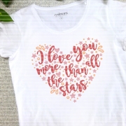 I love You more than stars Plotterdatei SVG DXF
