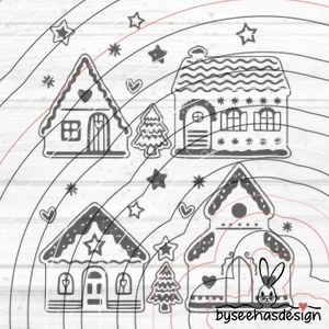 Weihnachtsdorf Plotterdatei SVG DXF