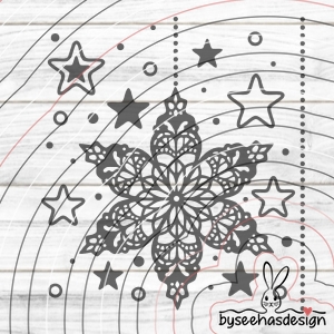 Weihnachtssterne Plotterdatei SVG DXF 