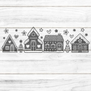 Weihnachtsdorf 2 Plotterdatei SVG DXF