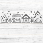 Weihnachtsdorf Plotterdatei SVG DXF
