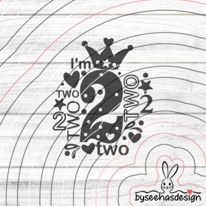 I'm two Plotterdatei SVG DXF