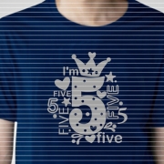 I'm five Plotterdatei SVG DXF 