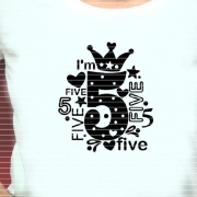 I'm five Plotterdatei SVG DXF 
