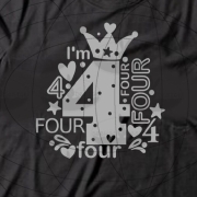 I'm four Plotterdatei SVG DXF 