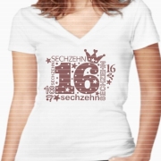 Zahl Sechzehn Plotterdatei SVG DXF