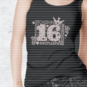 Zahl Sechzehn Plotterdatei SVG DXF