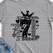 Zahl 7 Plotterdatei SVG DXF