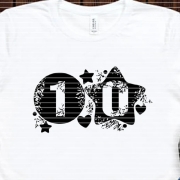 Zahlen Set Plotterdatei 1 8 9 0 SVG DXF 