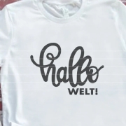 Hallo Welt Plotterdatei SVG DXF