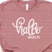 Hallo Welt Plotterdatei SVG DXF