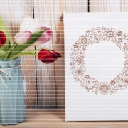 Blumen Kranz Plotterdatei SVG DXF 